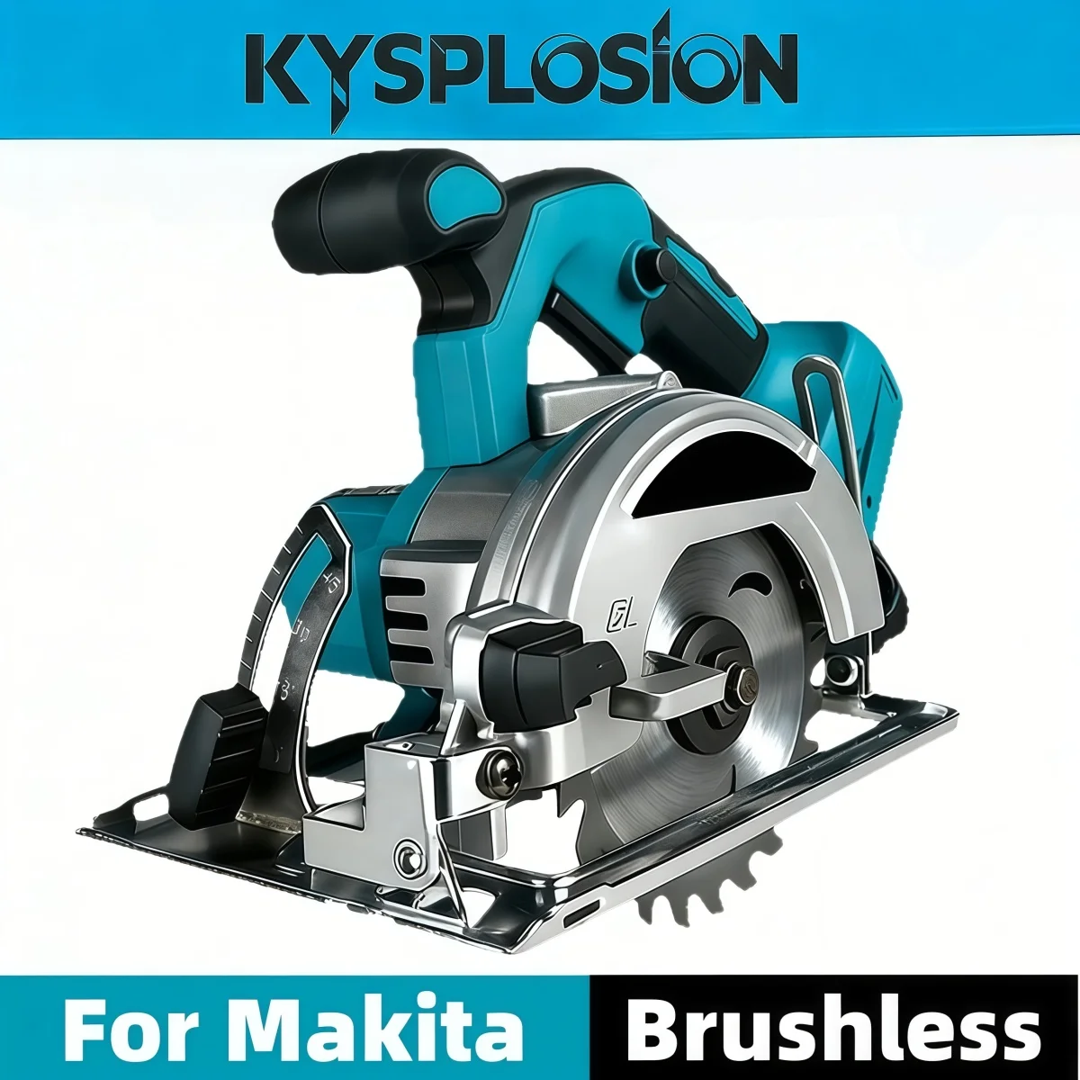 For Makita 18V Battery Brushless 5 Inch 125mm Electric Circular Saw Cordless 0-45° Adjustbale Woodworking Cutting Power Tool