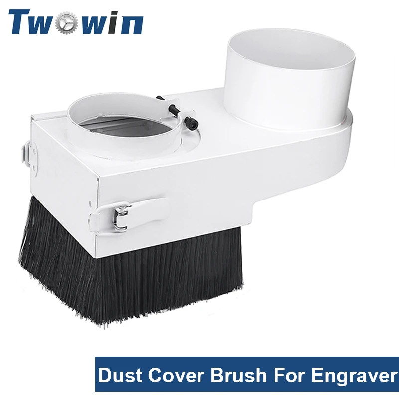 

TWOWIN Dust Collector 65mm/85mm/100mm/125mm Diameter Dust Cover Brush For CNC Spindle Motor for 3018 Pro Milling Machine Router