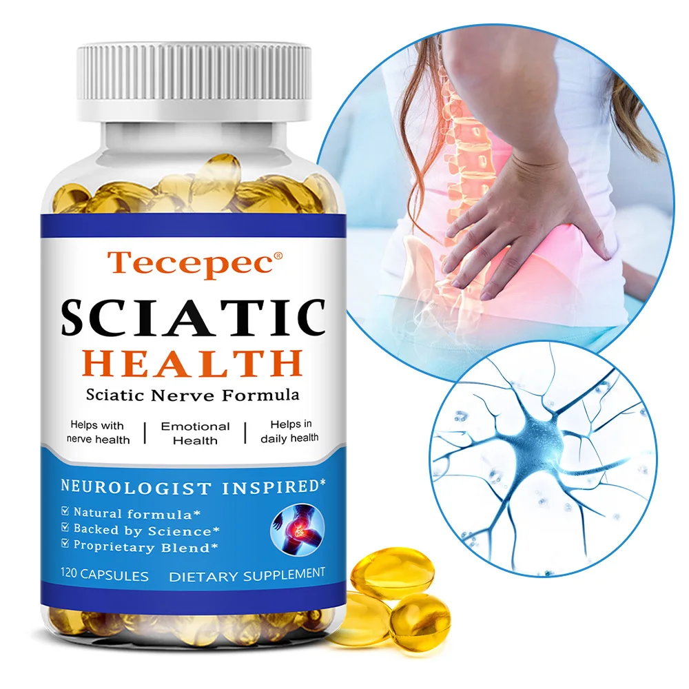 

Relieve Sciatica Capsules - Help Joint Health,Restore Mobility, Promote Sleep,Support Nerve & Bone Health - 120 Capsules