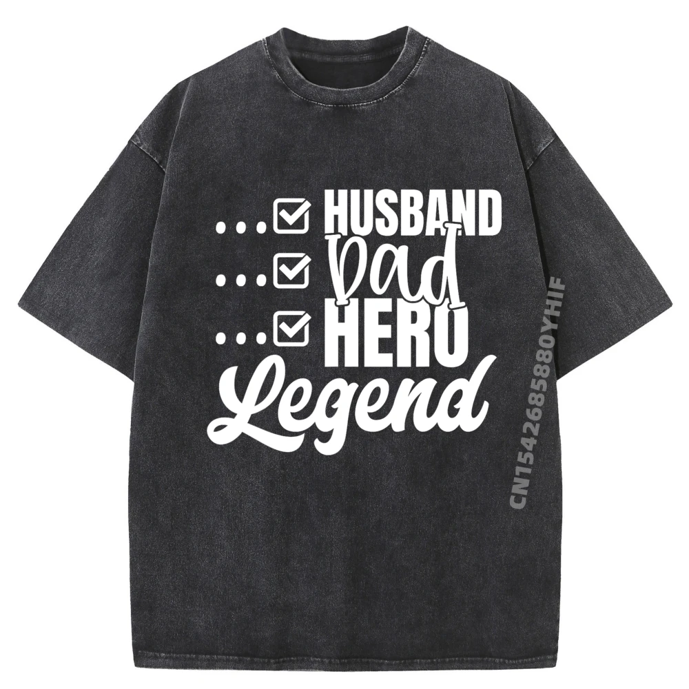 

Mens Printed Tshirt Husband From Wife Dad Hero Tees Newest Mens T Shirt Graphic Tee Shirts Mens Casual Washed Clothes