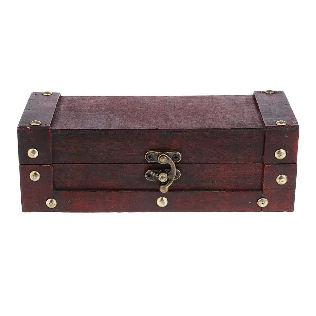 Retro Style Wooden Jewelry Box Earring Box for Wedding Gifts Home Decor