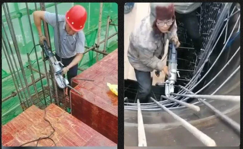 Handheld Portable Electric Steel Bar Bending Machine WS-25 Small Hydraulic Rebar Bender Brushless Motor Powerful Continuous Work