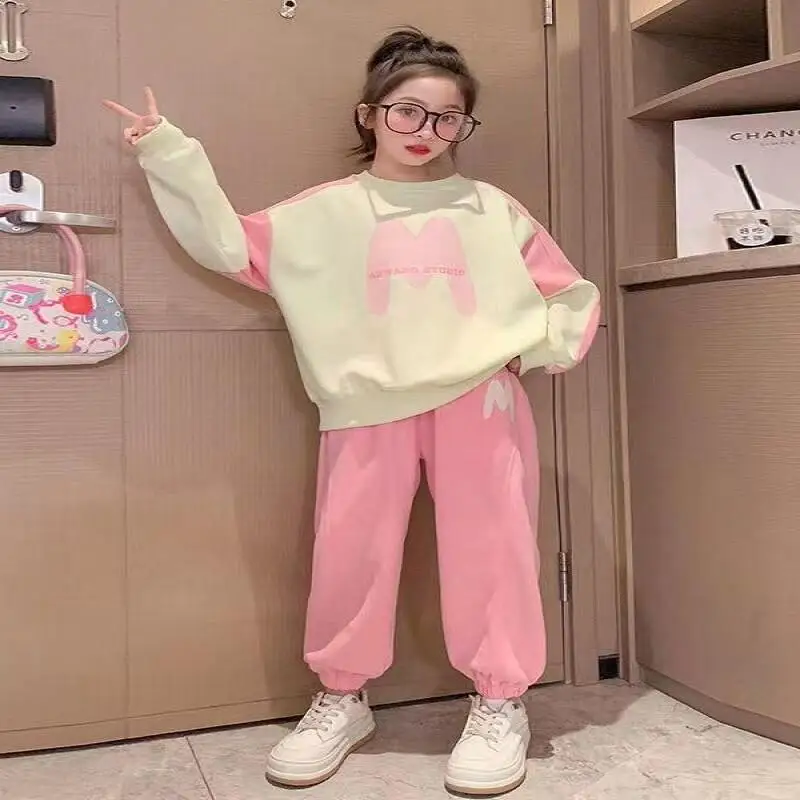 موضة 2 قطعة مجموعة ملابس الأطفال Kawaii بلايز عادية فتاة الملابس الشتوية 2025 الفتيات في سن المراهقة من 12 14 سنة الأولاد الخريف #4