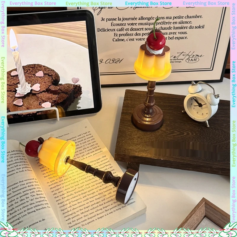 

Cute Pudding Small Night Light Toy Ornament Doll Decoration Atmosphere Desk Lamp Desktop Ornament Creative Doll Accessories
