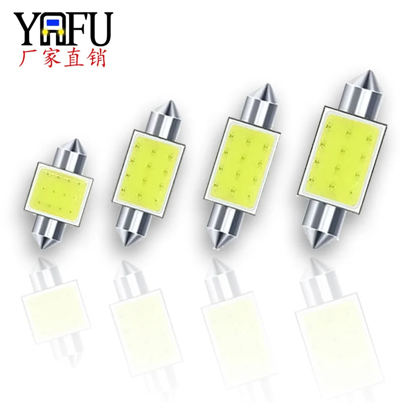 Foreign Trade Spot Car Led Roof Lamp Cob Double Point Lamp 31mm 36mm 41mm Cob Reading Lamp Clearance Sale Items  Car Led Light
