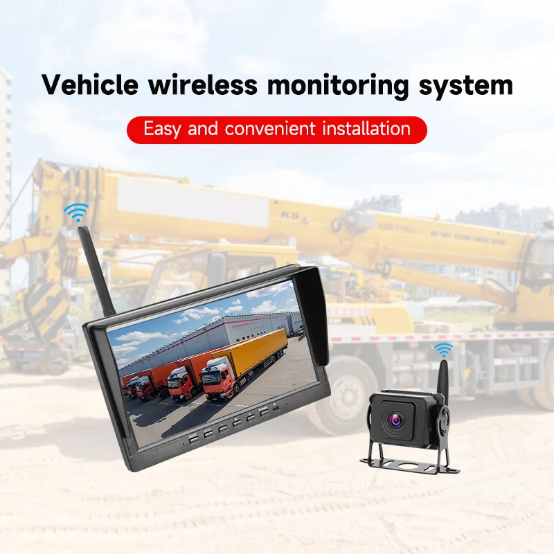 BSD AI Blind Spot Monitoring Truck Bus RVs Wireless Rear View Parking Backup Camera 10