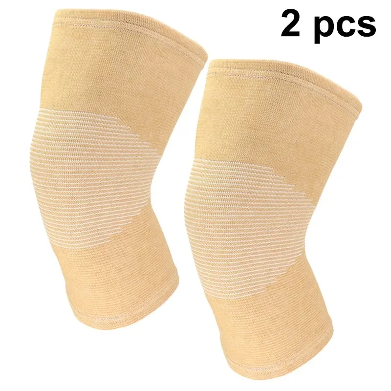 1PCS Kniebandage, Ademende Compressie Bamboe Kniebandages Elastische Warme Kniebrace Verlicht Kniepijn Beenbandages voor Vrouwen Mannen