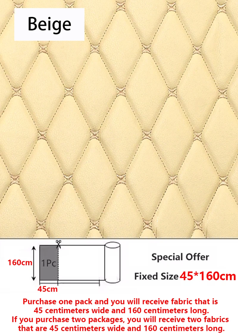 45/90x160 cm Speciale Aanbieding Geborduurde Plaid Stof Spons Tussenlaag Lederen Stoffen voor Auto-interieur Zitkussen decoratie