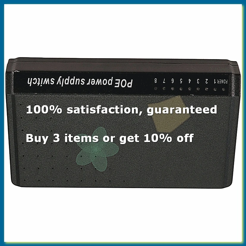 8 Ports 6+2 POE Switch Injector Power over RJ45 Ethernet Family Network System 10/100M for Cameras Without Power Adapter
