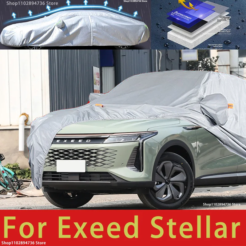 

Для Exeed Stellar fit наружная защита, полные автомобильные Чехлы, снежный чехол, Солнцезащитный водонепроницаемый пыленепроницаемый внешний автомобильный аксессуар