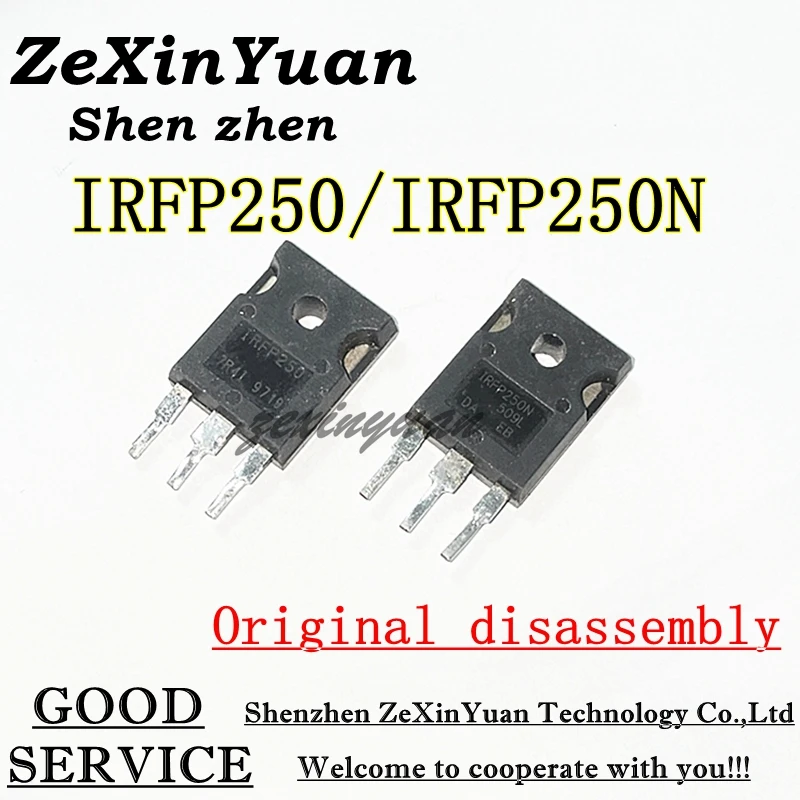 10PCS- 100PCS  IRFP250 IRFP250N IRFP250M MOS field effect transistor 200V/30A TO-247 Original disassembly