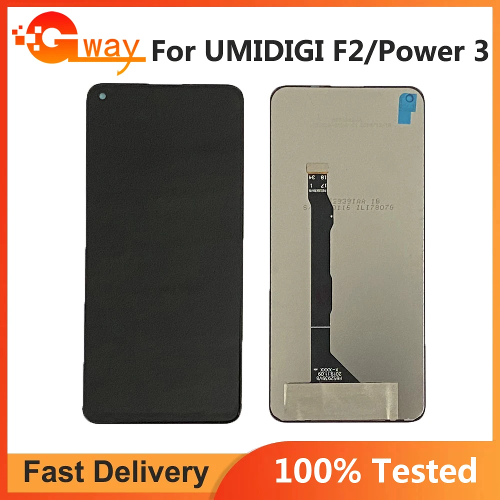 

6.53" For UMIDIGI F2 LCD Display + Touch Screen Sensor Assembly 100% Tested For UMIDIGI Power 3 LCD Full Screen Replacement