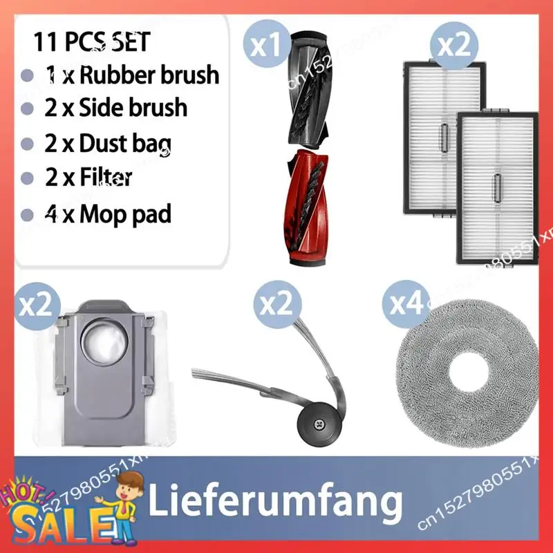 

Сменные аксессуары ABCL для Roborock Saros 10R/G20s Ultra, детали робота-пылесоса, основная боковая щетка HEPA-фильтр