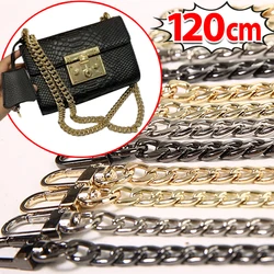 120cm Metal Aluminum Bag Chain Strap Handle Shoulder Crossbody Handbag Bag Diy Metal Replacement Chains Bag Parts Accessories