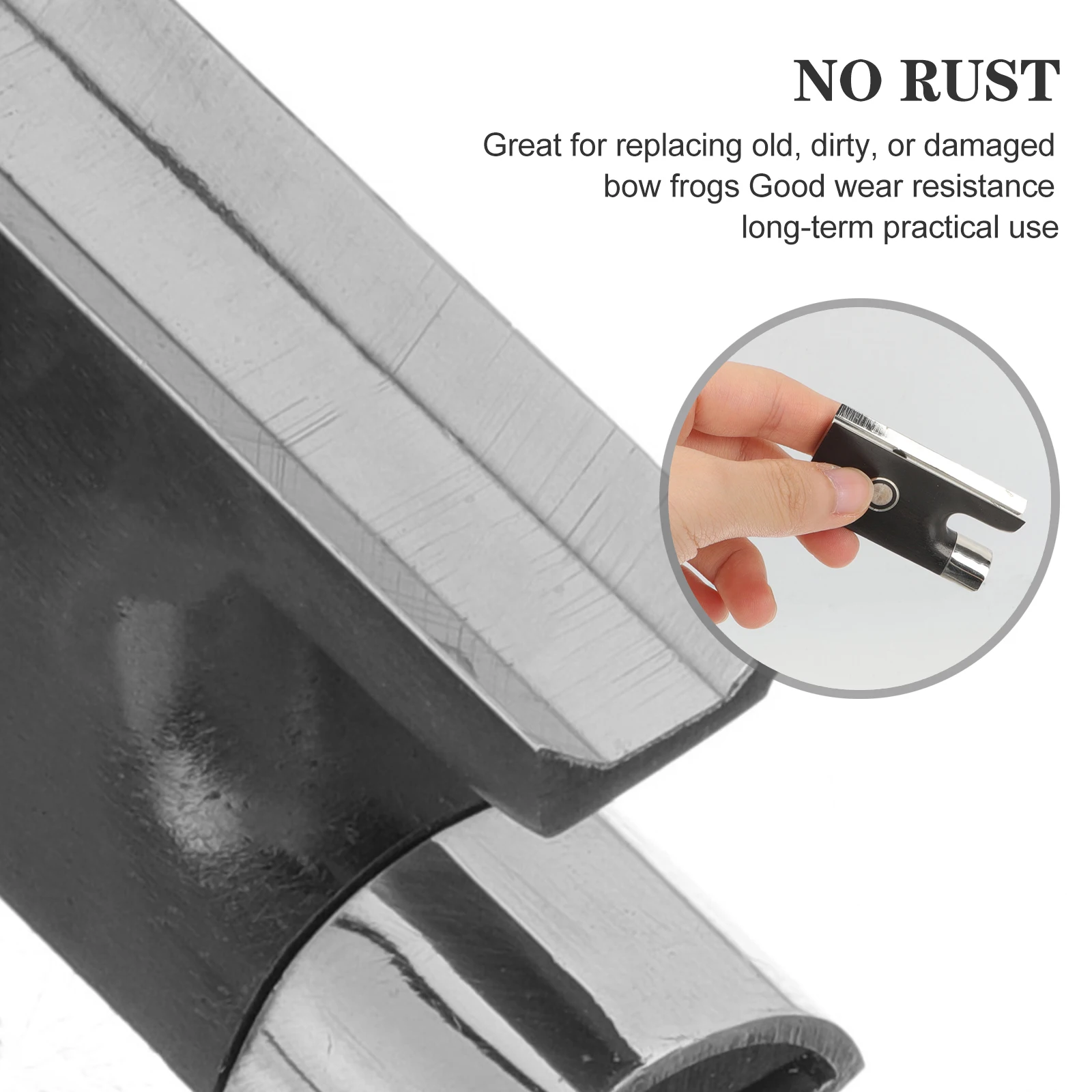 

1 set 1 Set Violin Bow Frog Replacement Metal Cello Bow Frog Durable Practical Long-Term Use Musical Instrument Parts Accessory