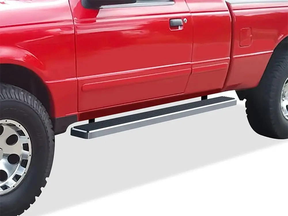 

Premium 5in 304 Stainless Steel Running Boards Compatible with Ford Ranger Mazda B Super Cab 2Dr 98-11