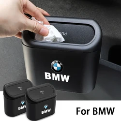 Car Interior Storage Trash Bin Push Can Mini Tray Dustbin Garbage Box For BMW Performance F30 F10 E90 F20 E46 E60 E70 E39 E36 X7