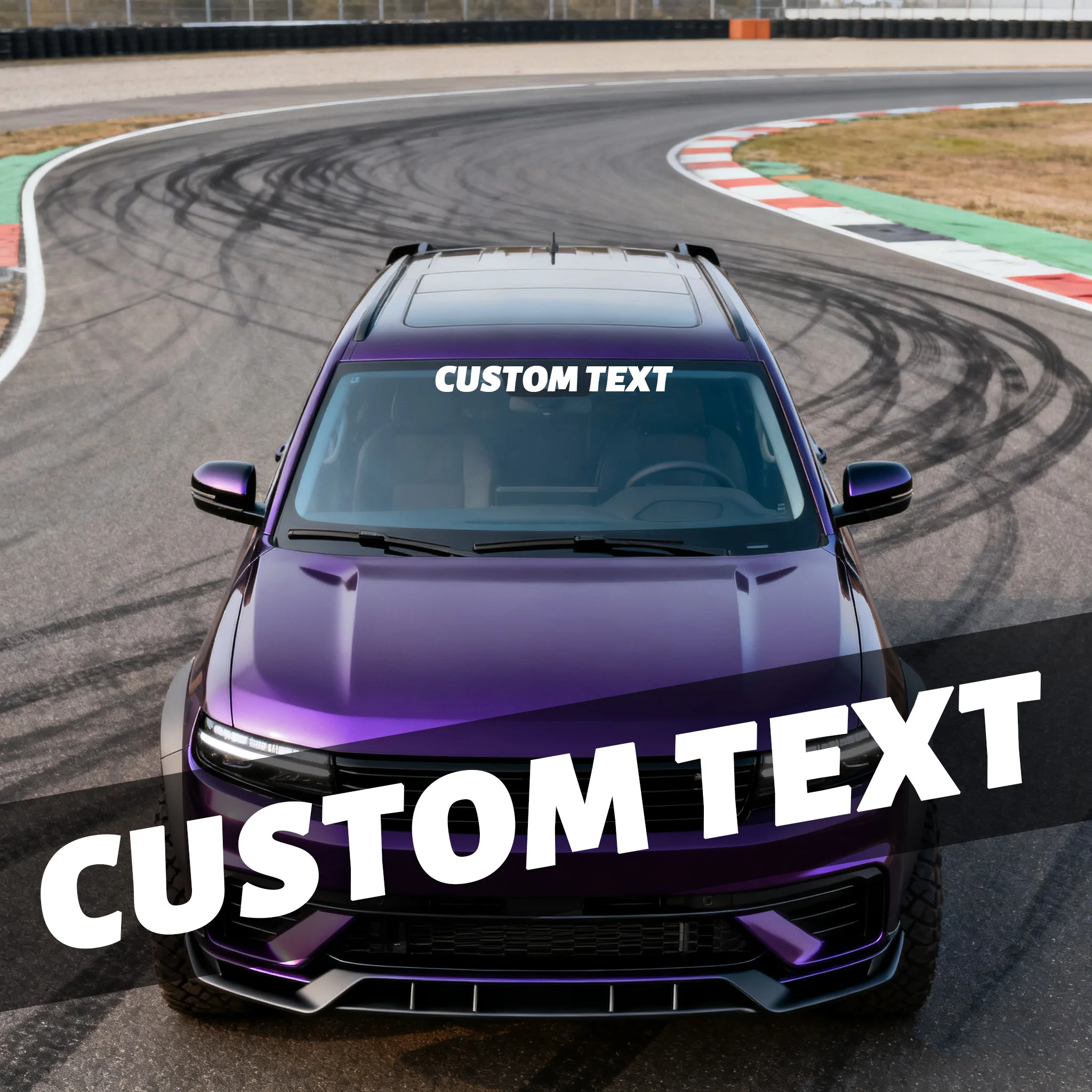 

1 шт., только на заказ, текстовые автомобильные наклейки, передний баннер, лобовое стекло, водонепроницаемые, персонализированные, сделай сам, автомобиль, лодка, самоклеящиеся виниловые наклейки