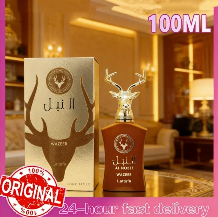 Luxus-Herrenparfüm mit Hirschkopf-Design - AL NOBLE SAFEER 100ml Eau de Parfum, langanhaltender Duft, exklusives Geschenk für Männer