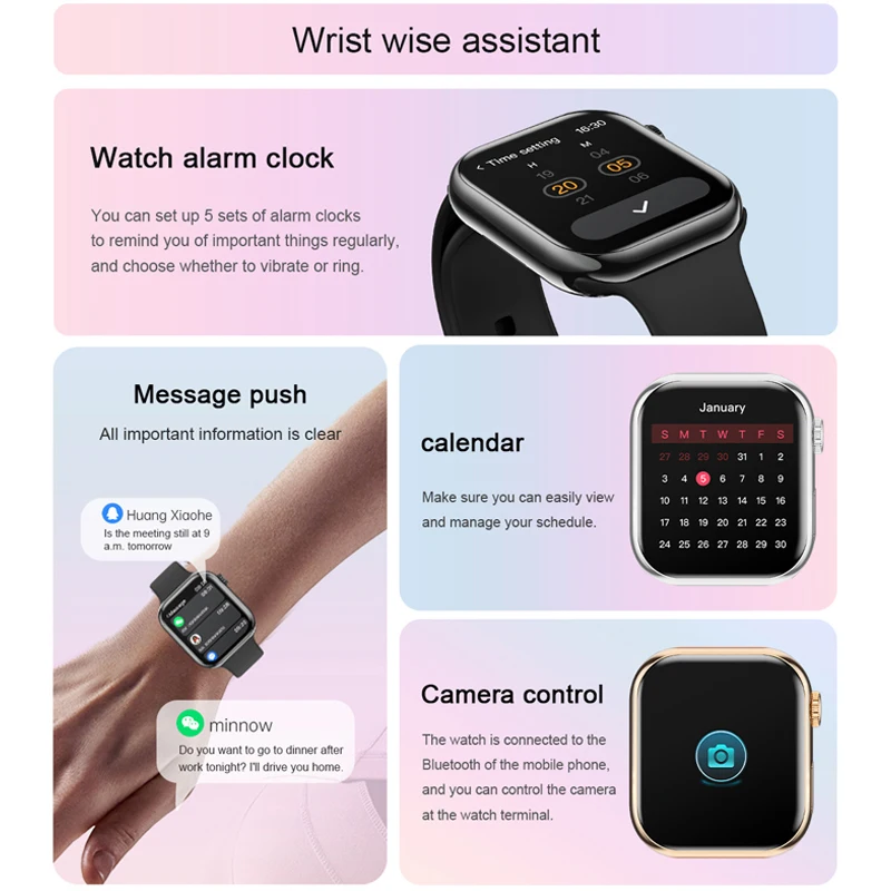 2025 ساعة ذكية جديدة مستديرة Smartwatch بلوتوث المكالمات الساعات الرجال النساء سوار لياقة بدنية ساعة مخصصة الوجه + هدية صندوق هدية #4