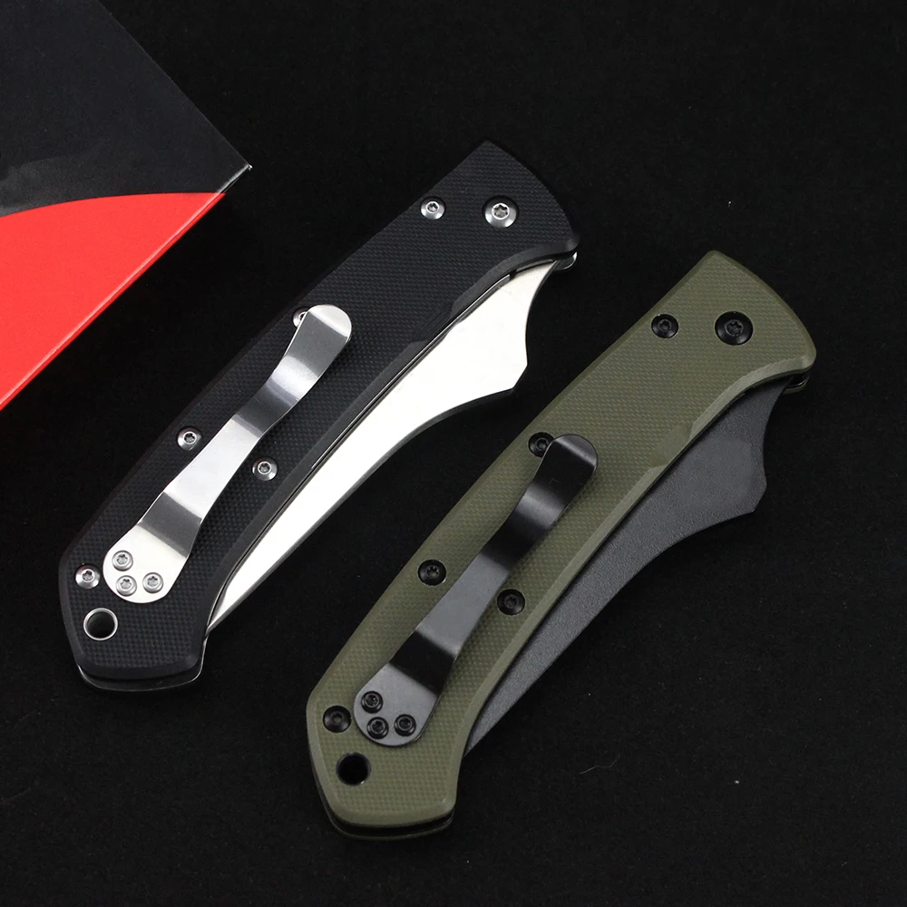 C46 포켓 접는 칼 M390 블레이드 G10 핸들 야외 캠핑 과일 칼 전술 생존 사냥 칼 EDC 도구 잭 나이프