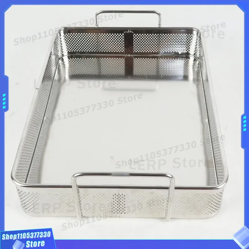 Custom 304 Stainless Steel Mesh Tray Sterilization Basket Laboratory Wire Box for Medical Autoclave Sterile Storage Container