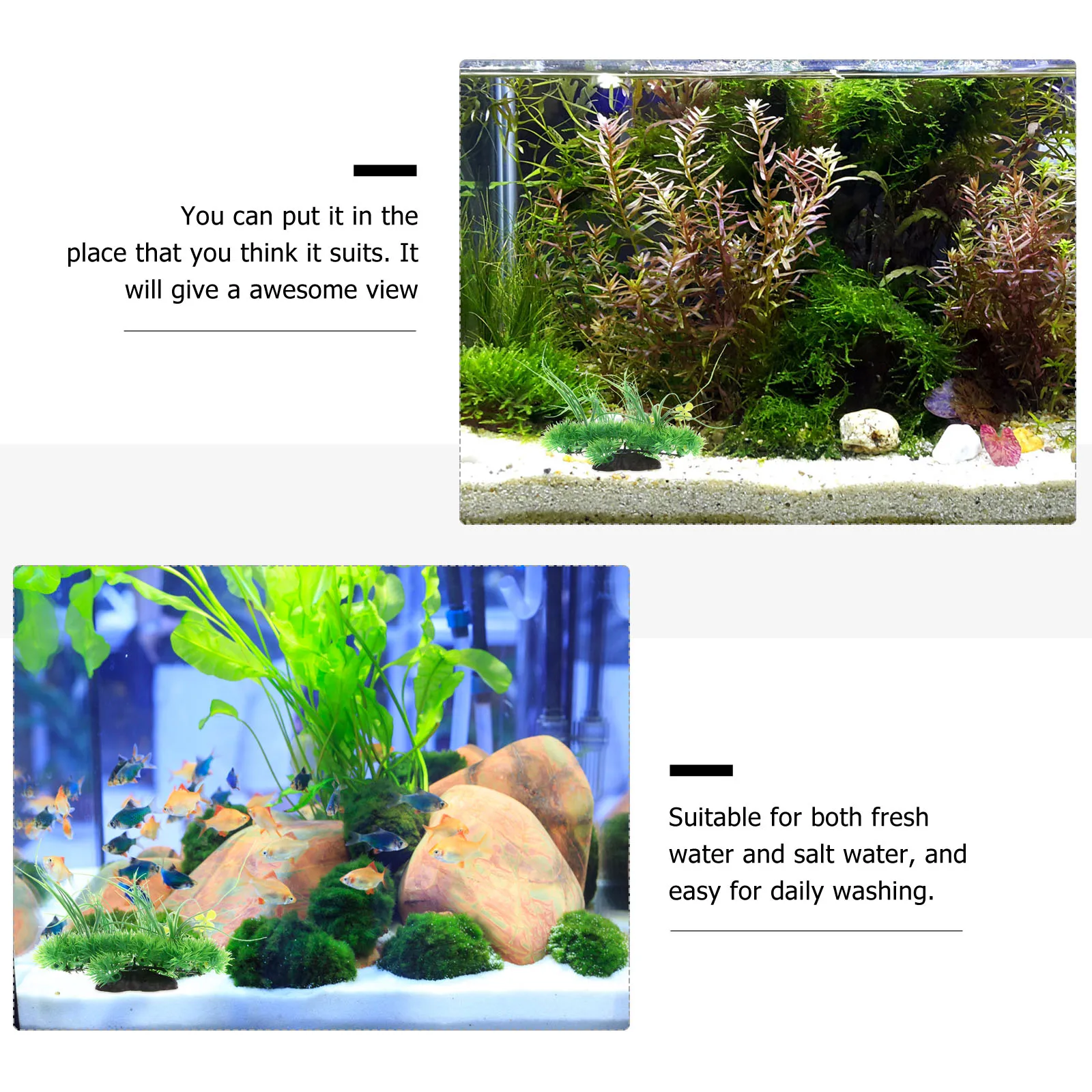 

Artificial Water Plants Fish Tank Decorations Durable Eco Friendly Aquatic Plant Simulation Landscape Ornaments Easy Washing
