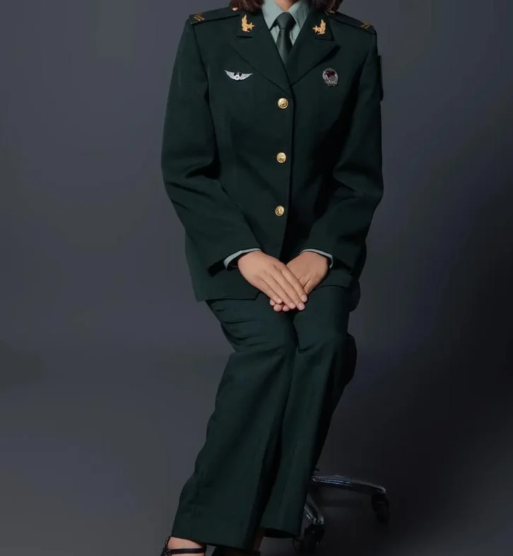 

Chinese Uniform Informal Suit Women Suit Spring Include Jacket Pants 07 Green