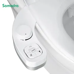 SAMODRA Non-Electric Bidet - Self Cleaning Dual Nozzle (Frontal and Rear Wash) Water Bidet Toilet Seat Attachment