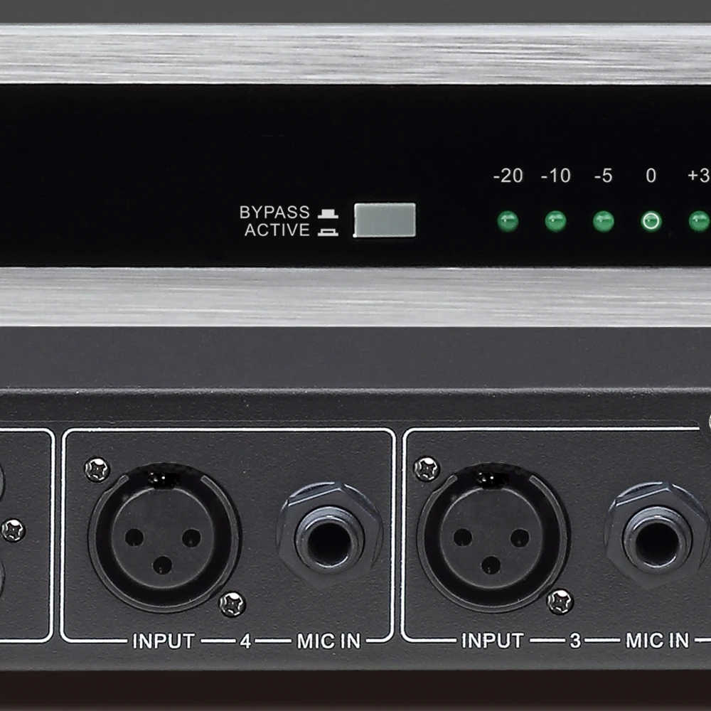 Micwl 4-Kanal-Digitalfrequenzschieber Anti-Scream-Prozessor Anti-Interferenz-Mixer Konferenz Meeting Rookm Stage Karaoke