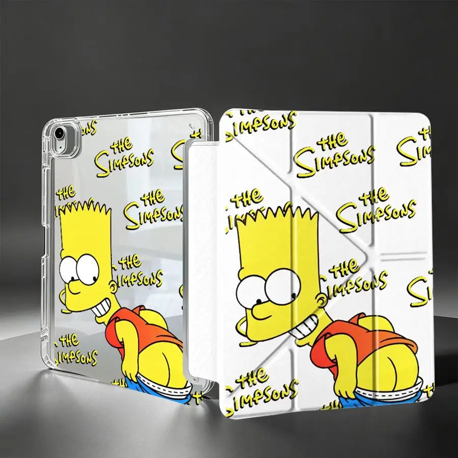 Parody The Simpsons Homer Bart Tablet Case For Samsung Galaxy Tab S8 A11 S7 FE S10 Lite A8 S9 Plus A9 Plus With Pen Slot Cover