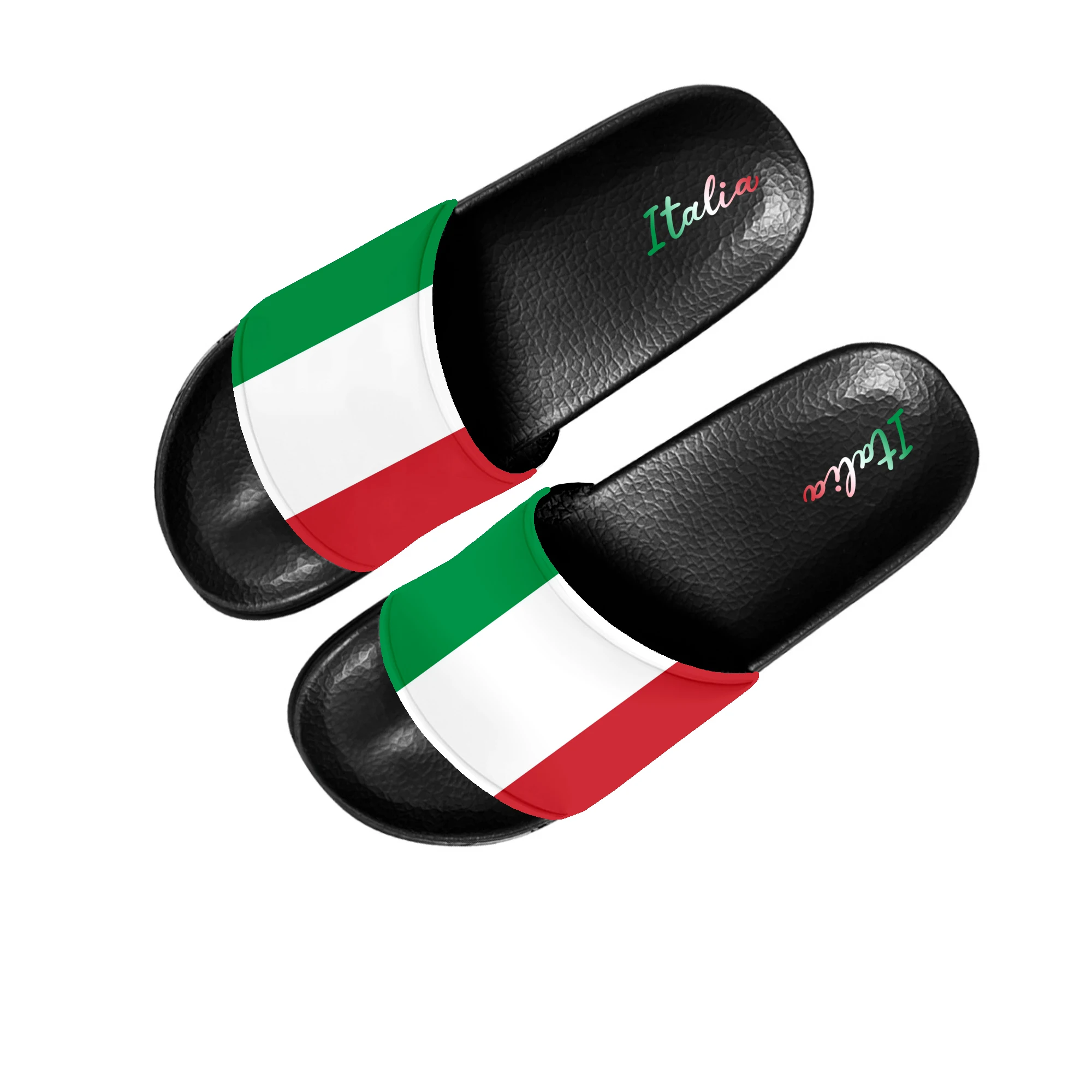 

Italian Flag Slippers Home Water Shoes Men Women Teenagers Children Italy Bathroom Beach Pool Sandals Custom Made Summer Slipper