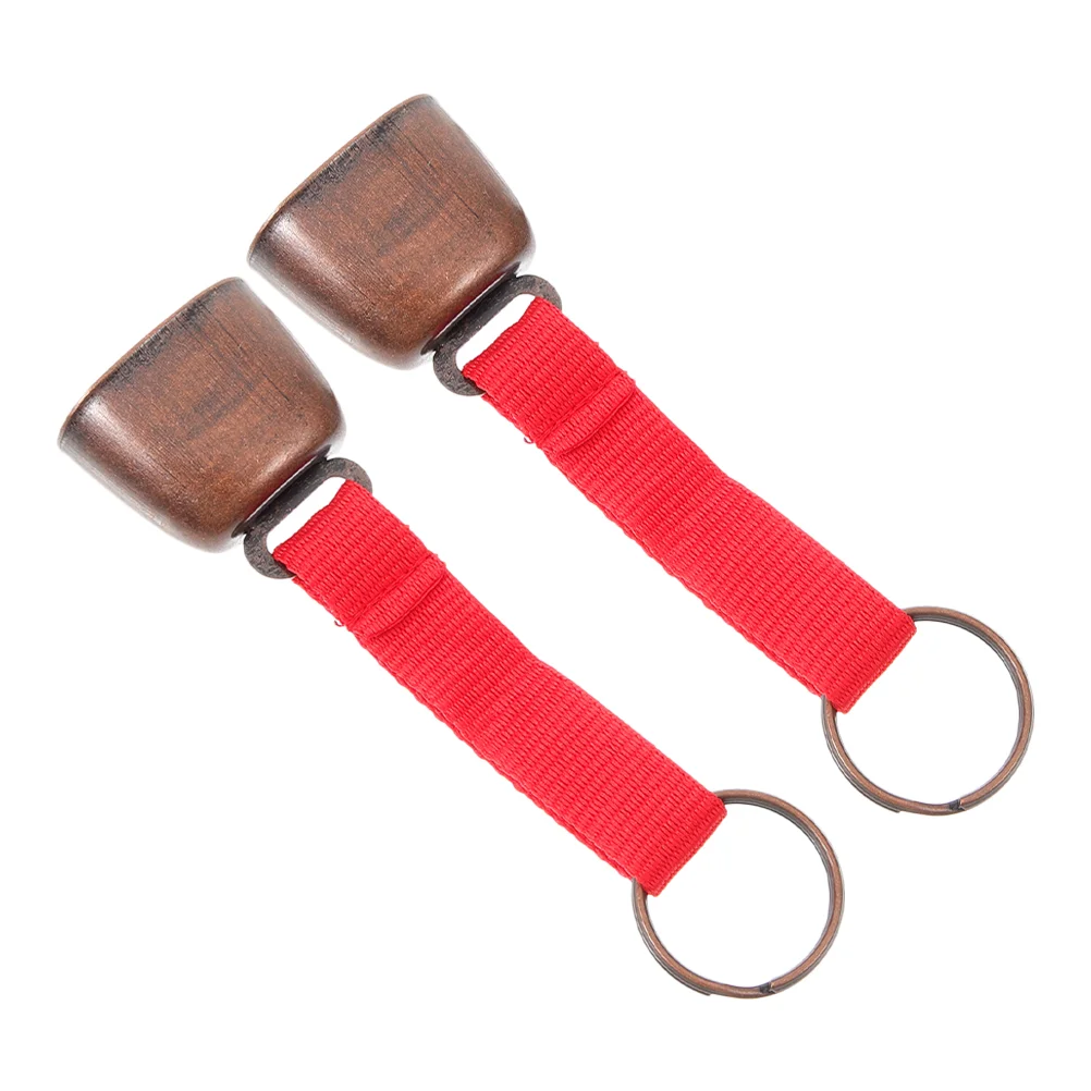 2 Pcs Outdoor Camping Bell Accessories Cow Bells Pendant Bear Metal Iron Cloth Anti Lost Hanging