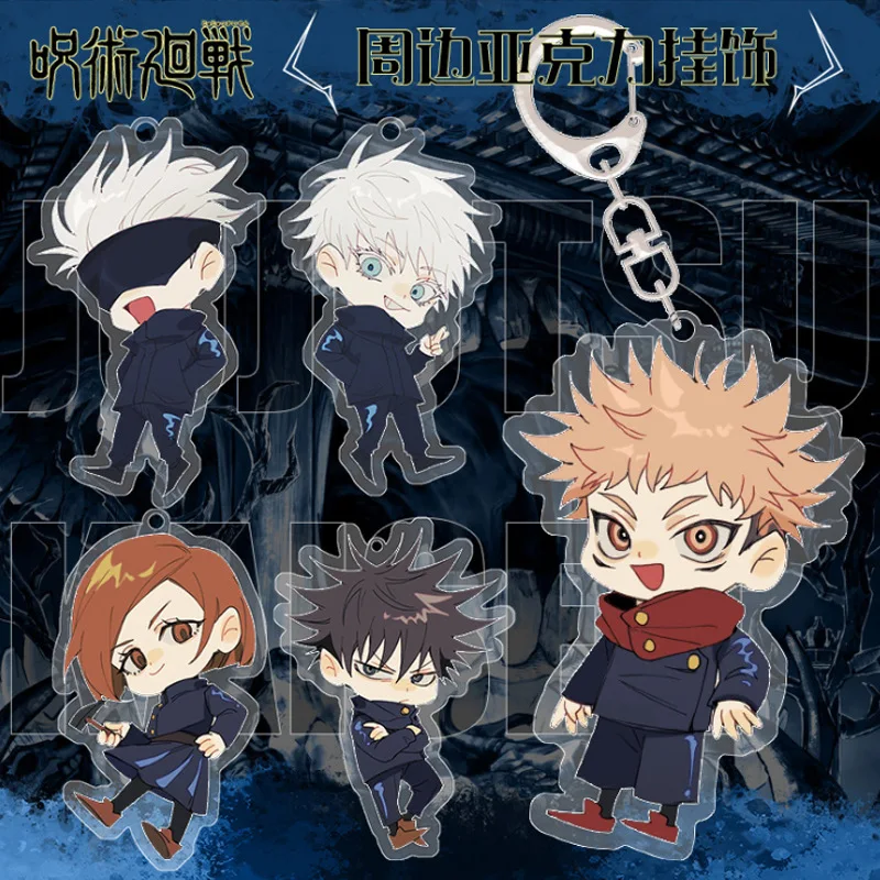 

Jujutsu Kaisen Peripheral Pendants Itadori Yuji Figure Display Anime Keychain Fushiguro Megumi Gojo Satoru Kugisaki Nobara