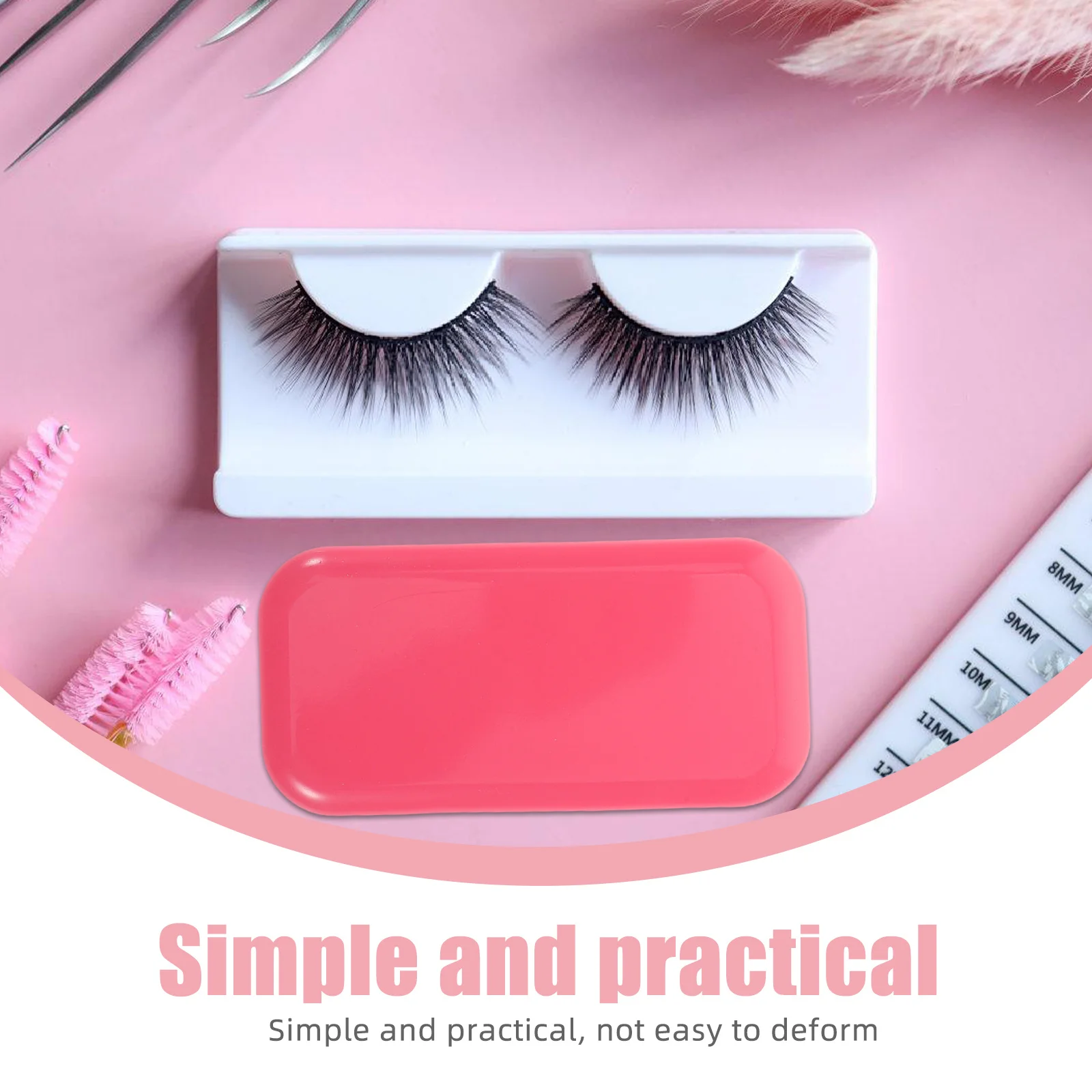 

2Pcs Silicone Forehead Cushion Pads Eyelash Extension Holder Soft Lash Grafting Tool Lash Supplies Eyelash Tools