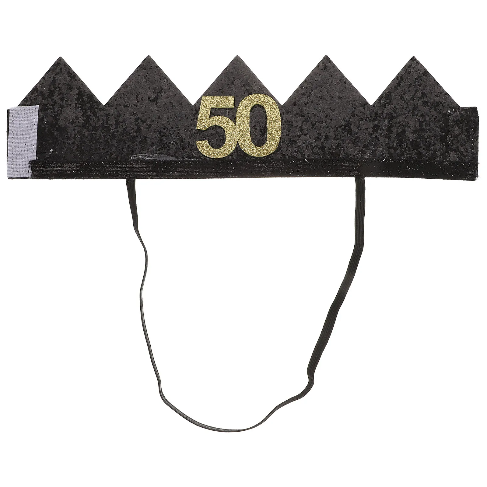 

1pc Birthday Hat Shiny Crown Design Lightweight Handmade Party Supply Decorative Crown Hat Birthday Party Accessories