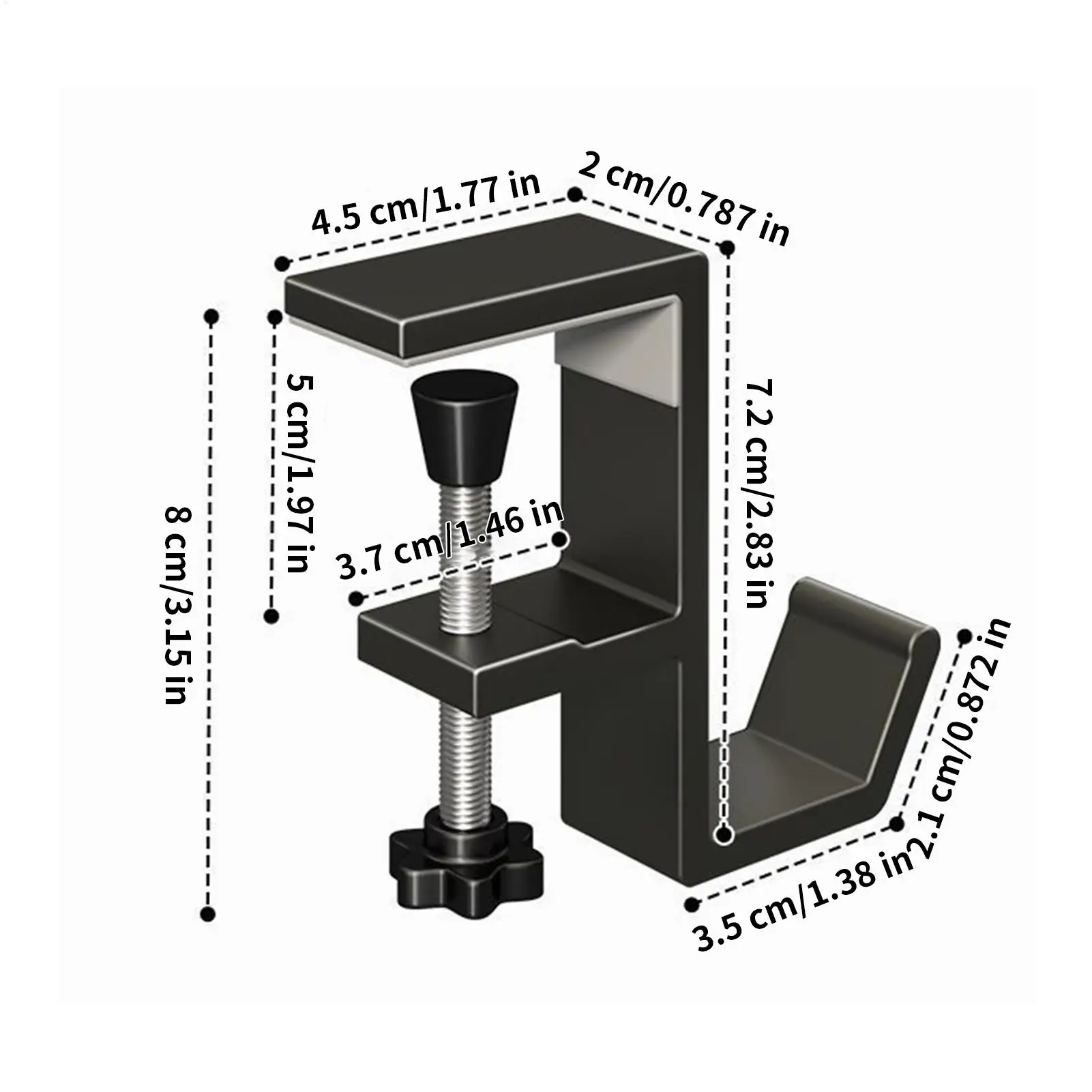 Picture 7: Portable Hanging Bag Hook Student Desk Side Hanging bag Artifact Removable mobile Handbag Holders Multi-functional Table Hook