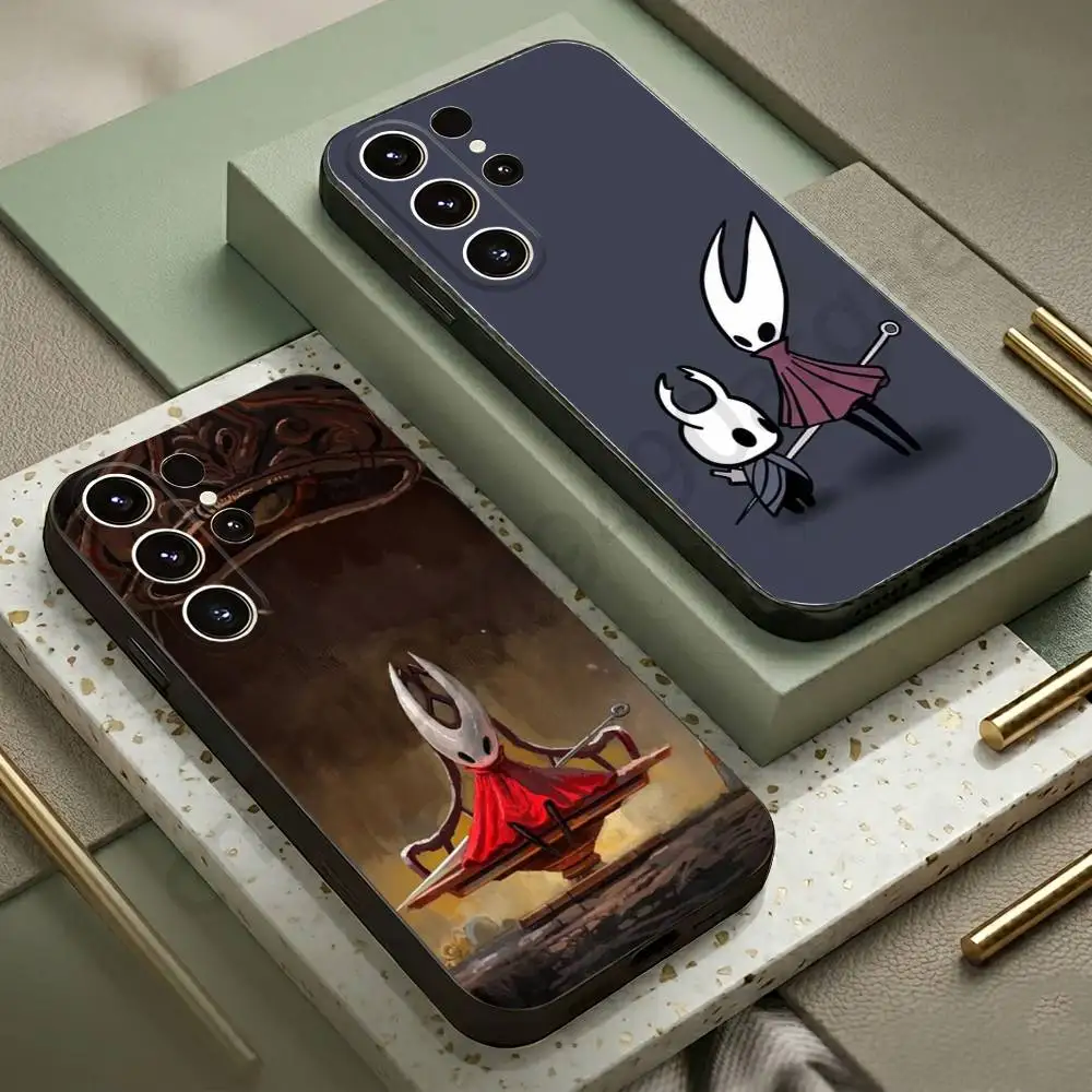 H-Hollow K-Knight S-Silksong Hornet Phone Case For Samsung S20,21,22,23,24,25,26 Ultra,Plus,Black Soft Cover