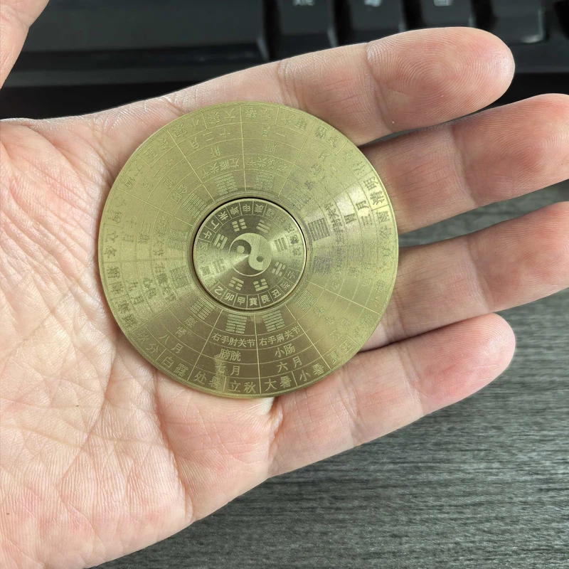 Chinese Style Tai Chi Fidget Spinner for Adults Teens ADHD Stress Anxiety Relief Toys Metal EDC Gadgets Novelty Gifts