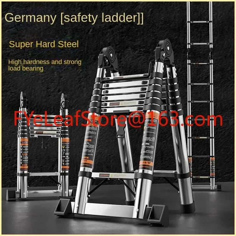 

Electric Tool 1.7M*1.7M 2.1m*2.1m Household Folding Multi functional Ladder Thickened Portable Outdoor Engineering Ladder