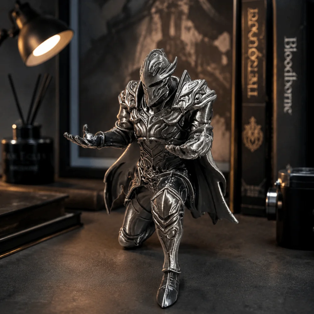 Fashion 3D Printed Knight Pen Holder Creative Decoration Desktop Ornaments Multi-functional Warrior Pen Stand Home Office