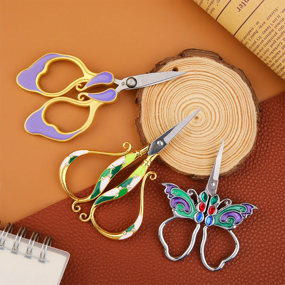 

High Quality European Style Tailor Scissors Sewing Needlework Craft Vintage Embroidery Scissors for Fabric Sewing Cutting Shears