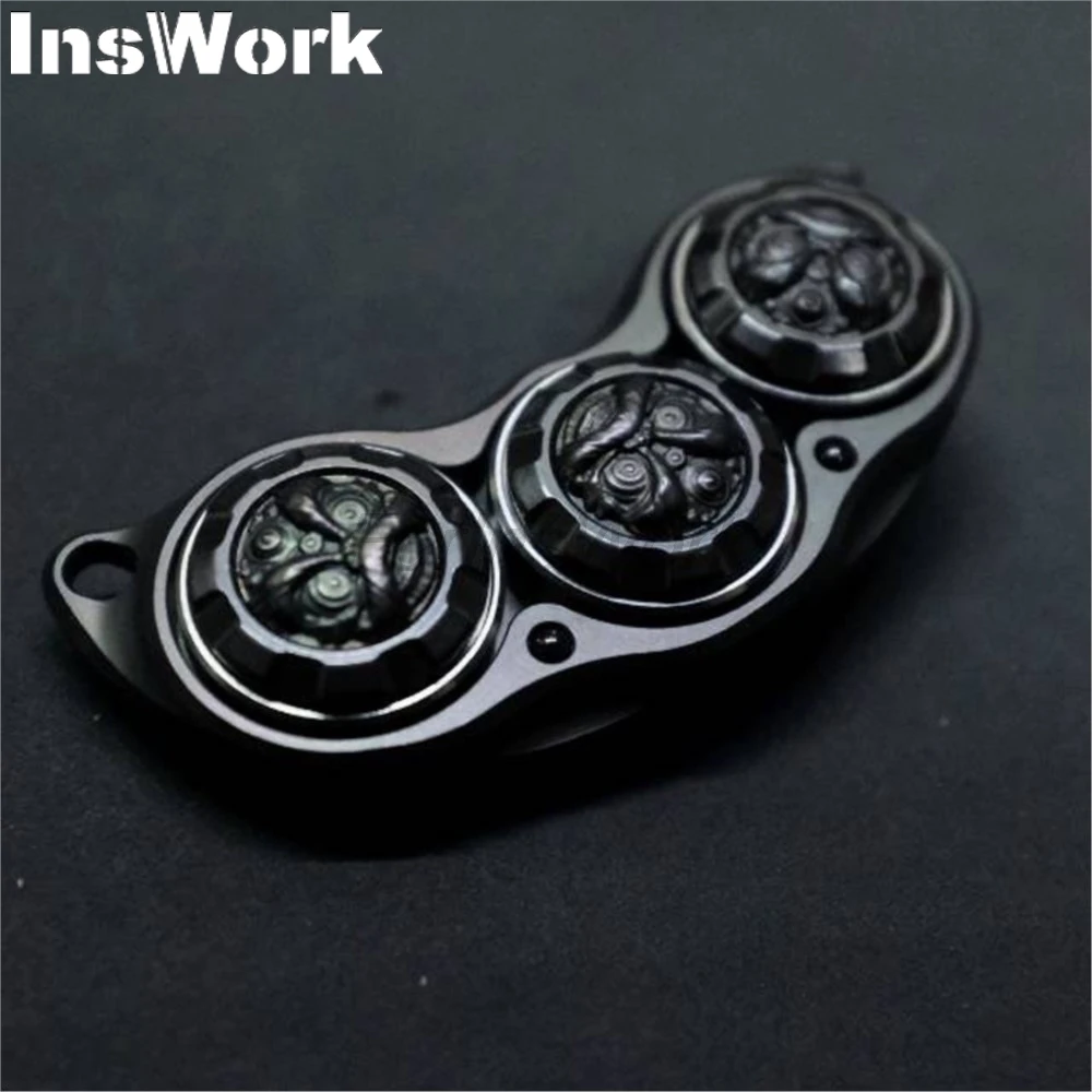 TKEDC Zirconium Pea Pod 135g Metal Figet Spinner Gyro Slider Fidget Adult Toys