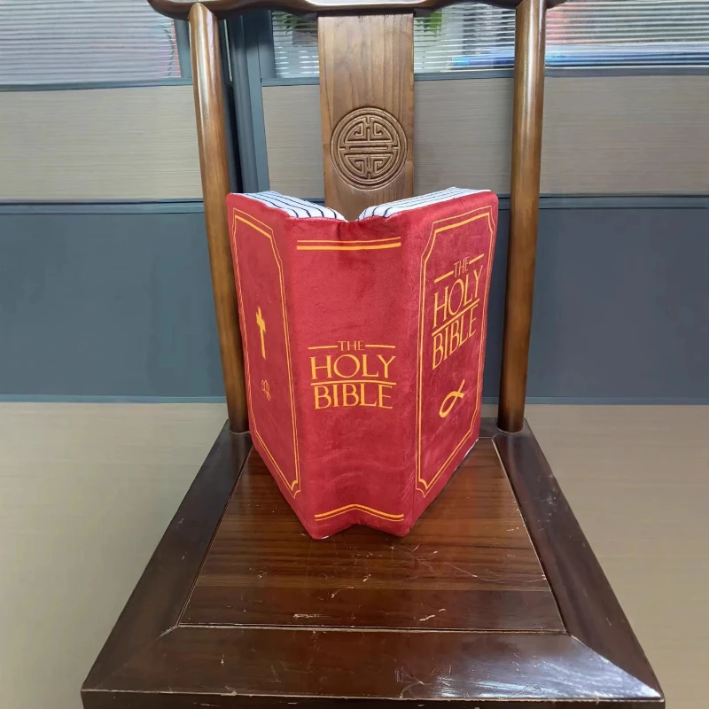 Juguete de peluche de la Biblia con almohada suave Idea de regalo religiosa única para cristianos Muñeca de escritura divertida y fresca para decoración del hogar