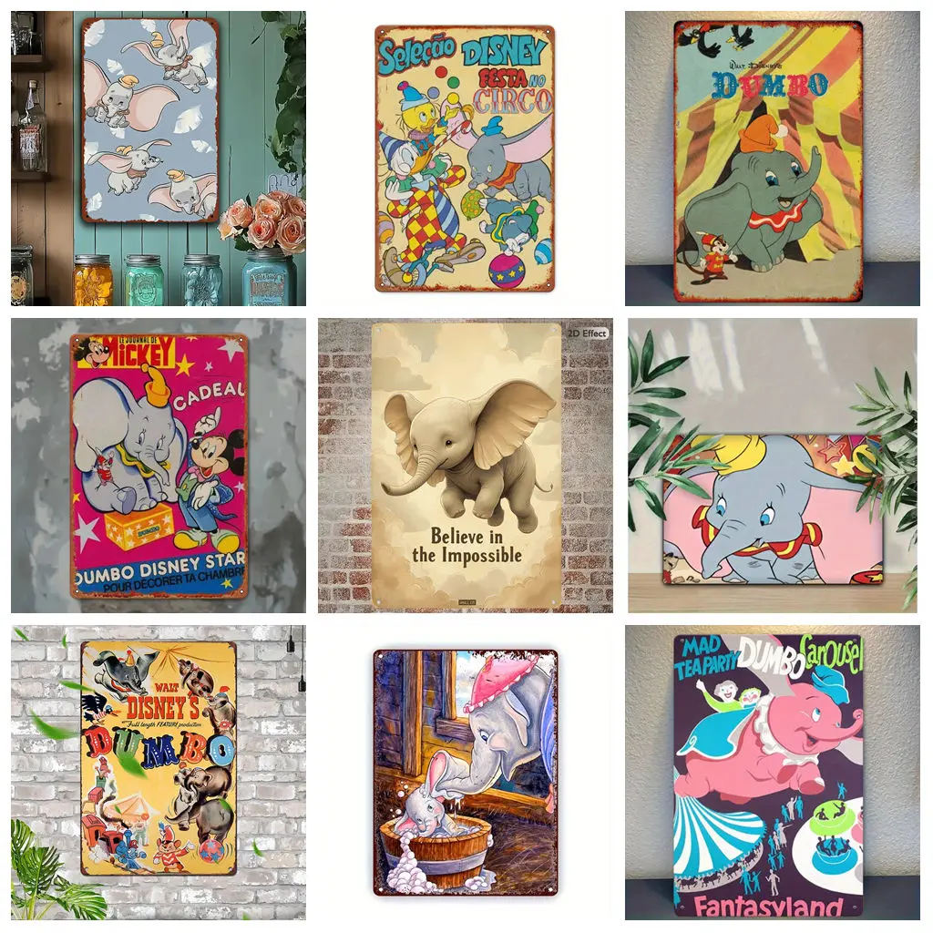 

Miniso Disney Winnie the Pooh Tin Signs Home Decor Wall Art Wall Mural Room Decoration Decor Retro Metal Sign Plate Bar Posters