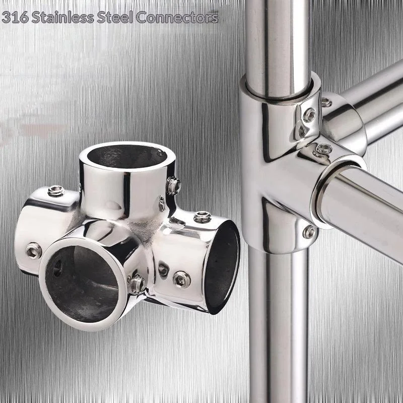 Stainless Steel Boat Pipe Connector Sealed Design Leak Free Marine Grade Adapter for Marine Plumbing Replacement Jobs