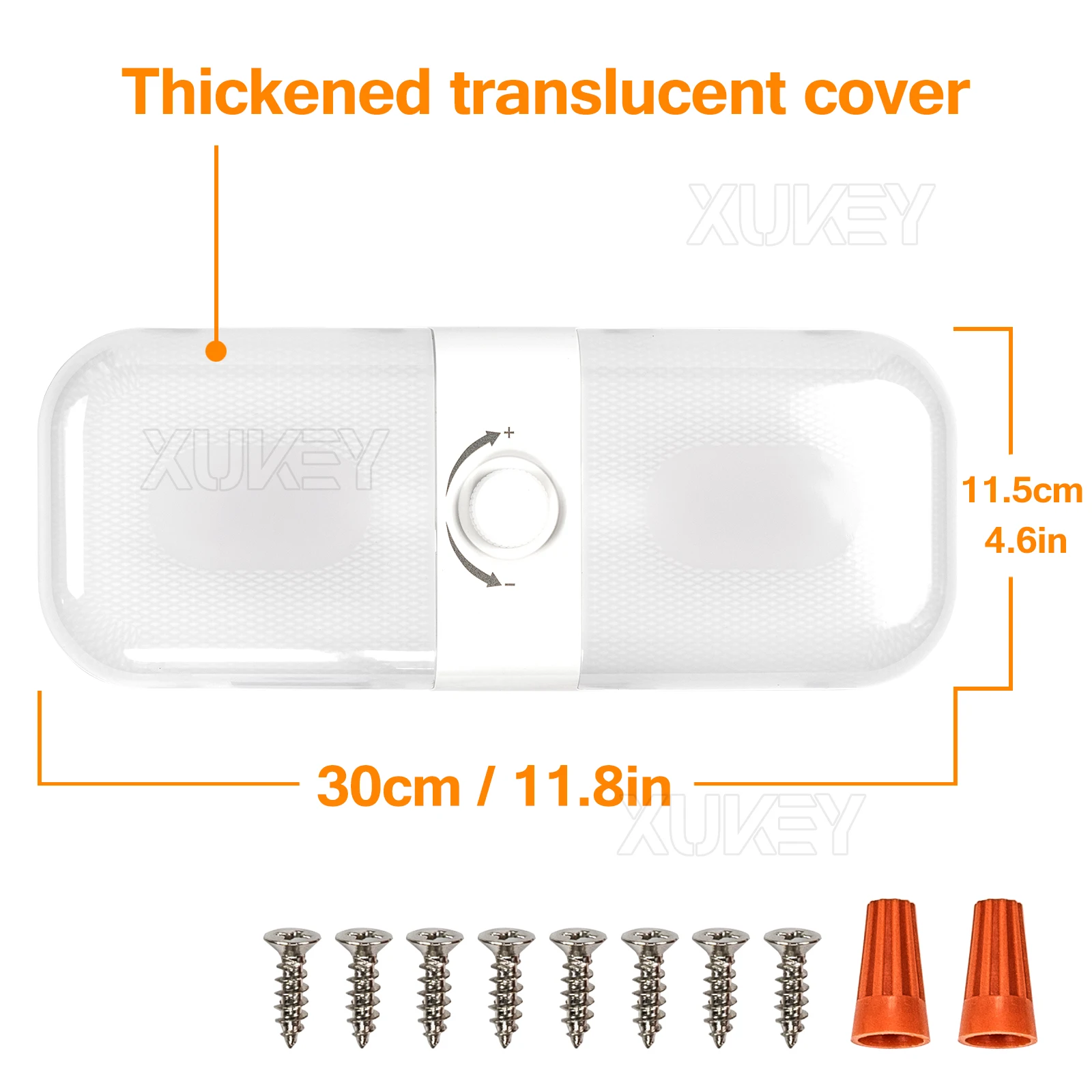 Roof Highlight Rv Reading Light 120Led 12-24v Switch Cab Ceiling Dome Light 3 Color Tem Dimmable Cabin Interior Lamp Camper Boat
