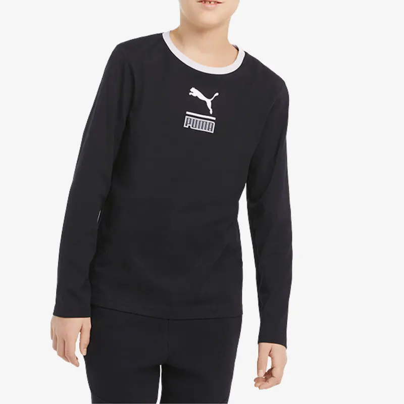 

Puma Genuine New Big Kids Fashion Printed Round Neck Pullover Sports Sweatshirt 848076-01