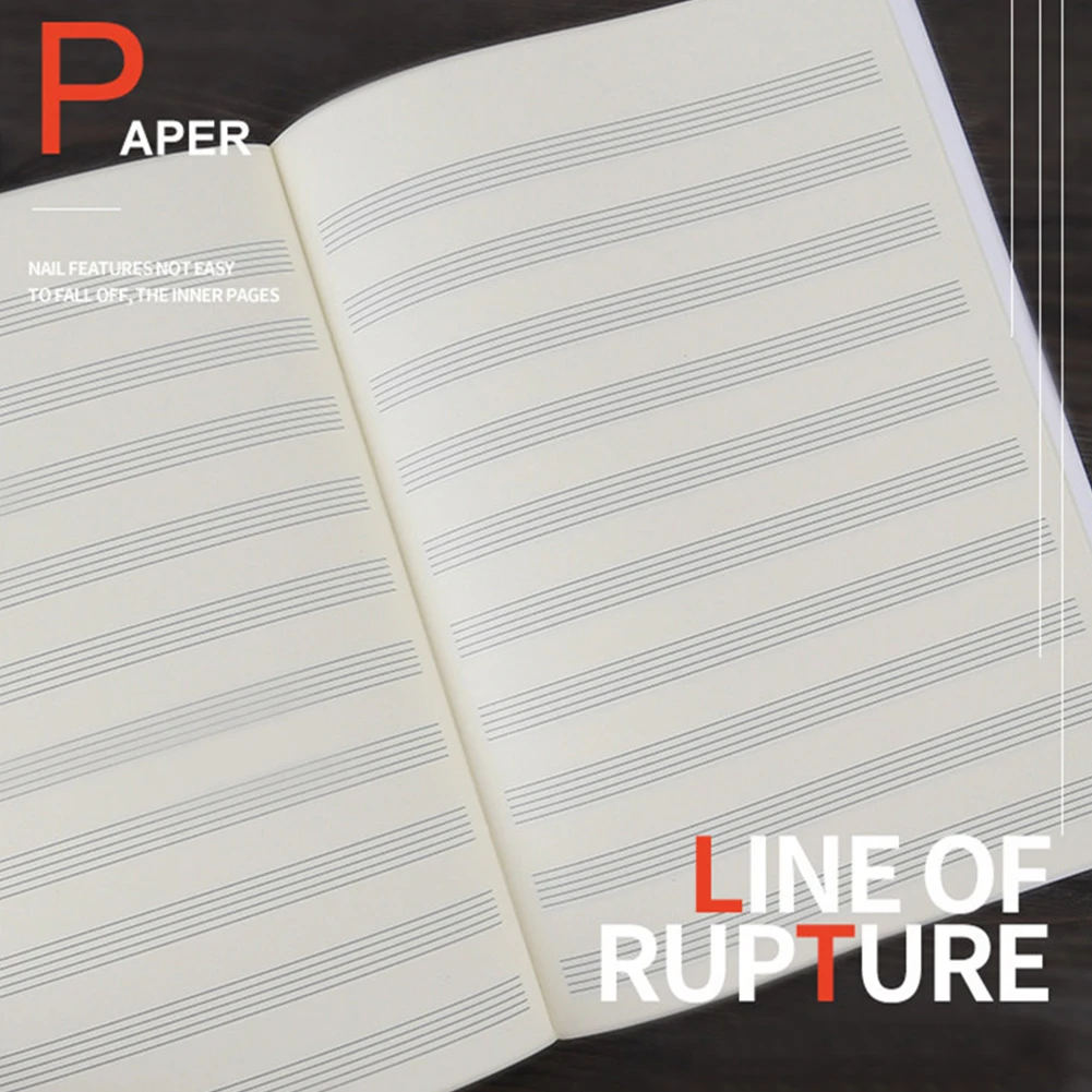 

Music Notebook Blank Music Notebook Paper Music Notebook Staff Writing Paper Accessories Blank Book Manuscript