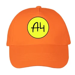 Kids Baseball Cap With A4 Logo Print Classic-Shaped Five-Piece Reinforced Peak Kids Sun Hat Knitted Cute Одежда Мерч Влад